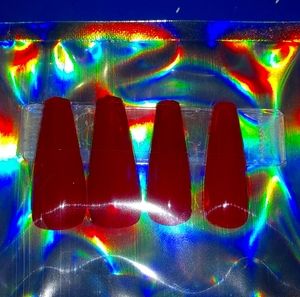 Glue on coffin shaped nails